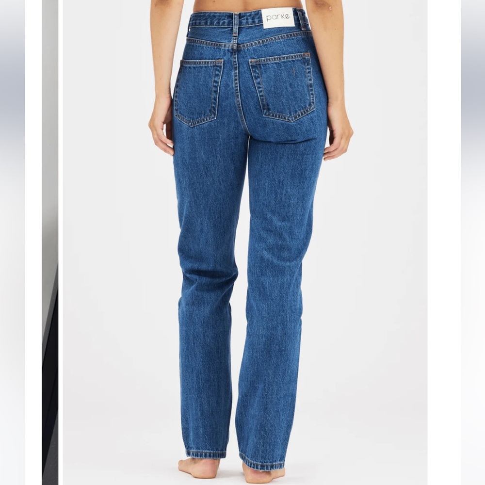 Parke 90’s Straight Jeans; Medium Wash; Size 26